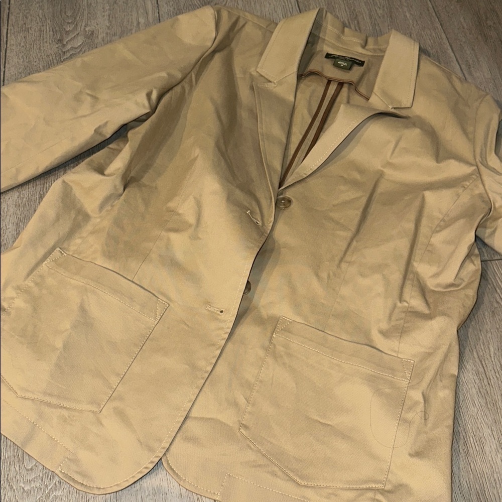 Eddie Bauer women’s Beige Jacket size large - Picture 2 of 11